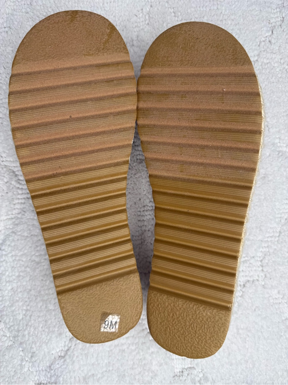 BEACH by Matisse Rey Raffia Platform Slide Sandals Size 9 - Picture 5 of 7